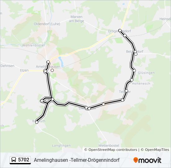 5702 bus Line Map