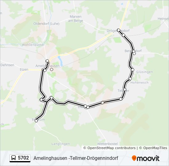 5702 bus Line Map