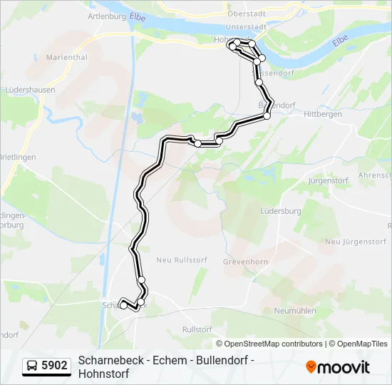 5902 Bus Line Map
