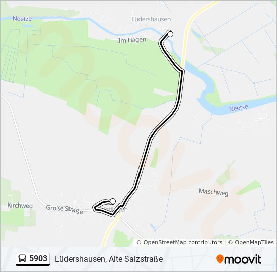 Buslinie 5903 Karte