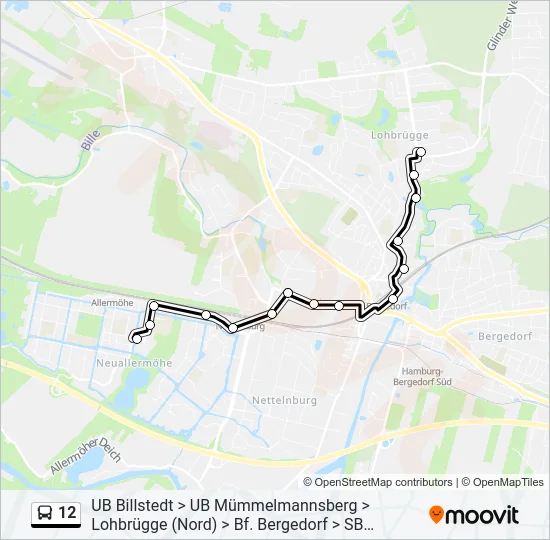 12 Bus Line Map