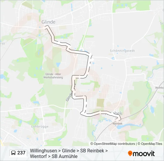 237 Bus Line Map
