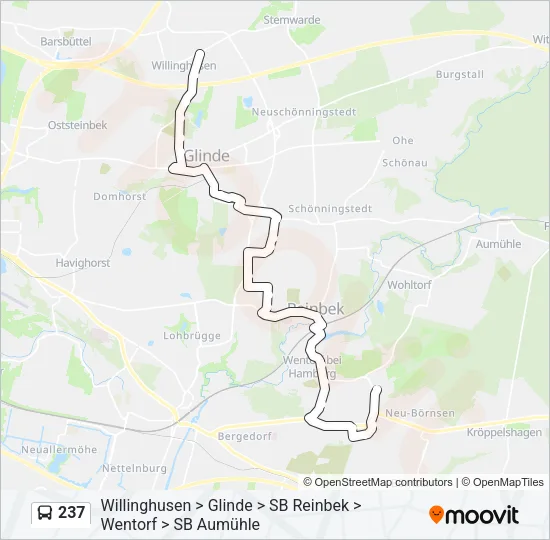 237 Bus Line Map