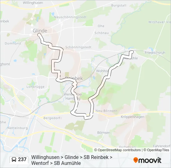 237 Bus Line Map