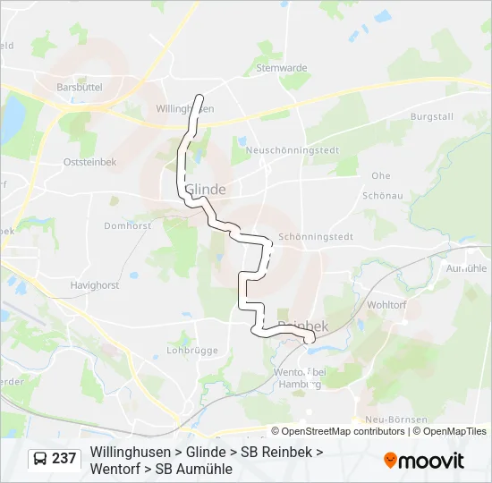 237 Bus Line Map