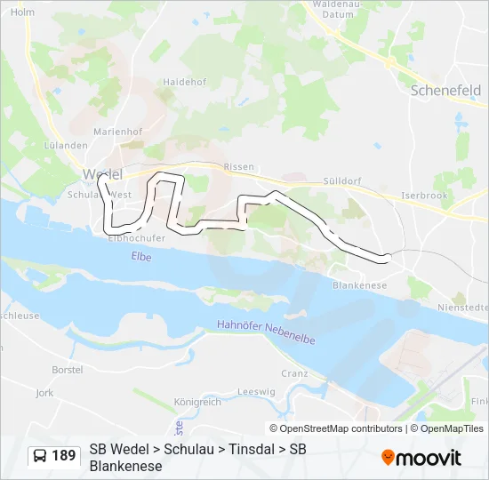 189 Bus Line Map