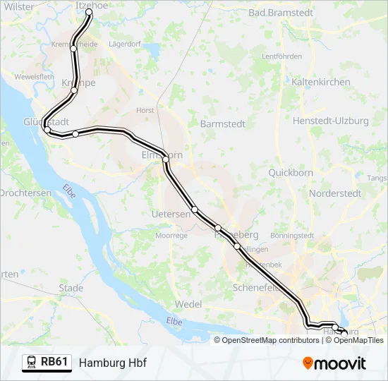 RB61 Train Line Map