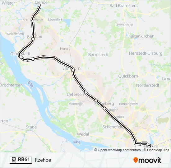 RB61 Train Line Map