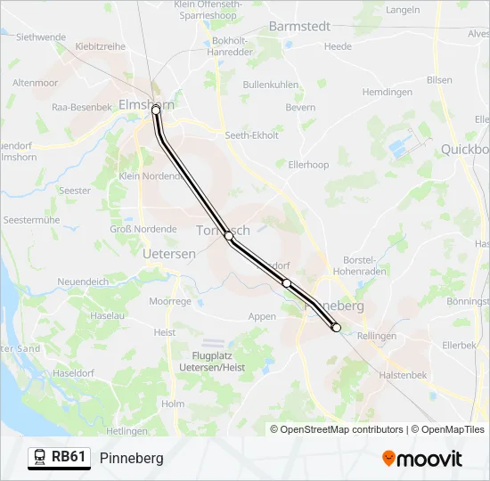 RB61 Train Line Map