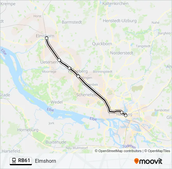 RB61 Train Line Map