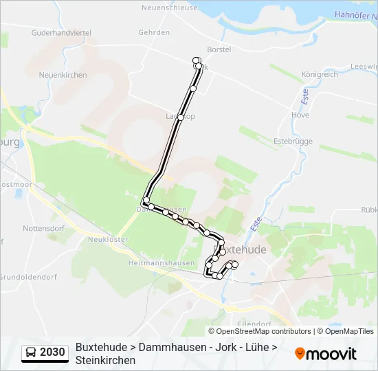 2030 Bus Line Map