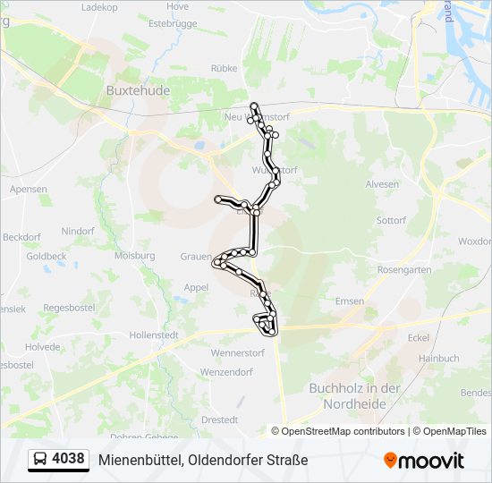 4038 bus Line Map