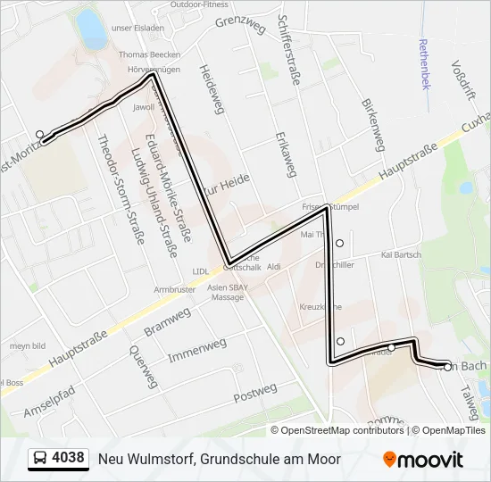 4038 Bus Line Map