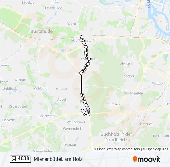 4038 bus Line Map