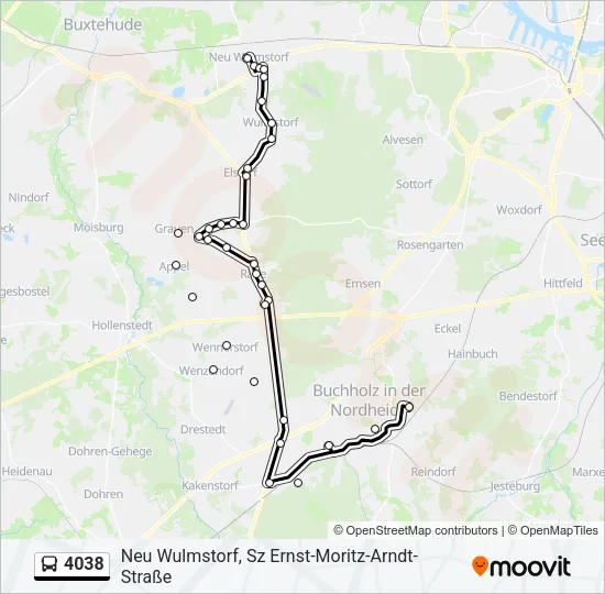 4038 Bus Line Map