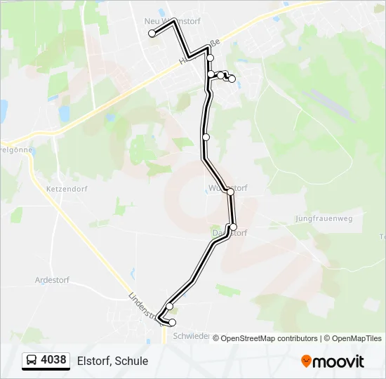 4038 Bus Line Map