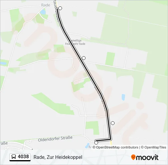 4038 Bus Line Map