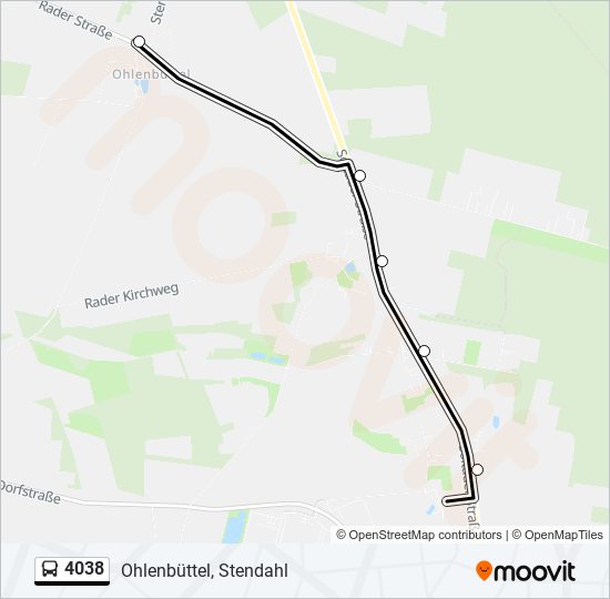 4038 bus Line Map