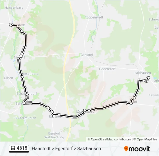 4615 Bus Line Map