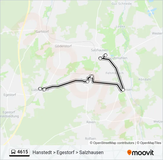 4615 Bus Line Map