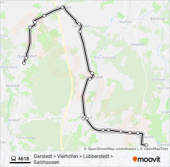 4618 bus Line Map