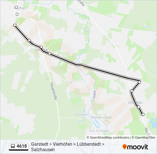 4618 bus Line Map