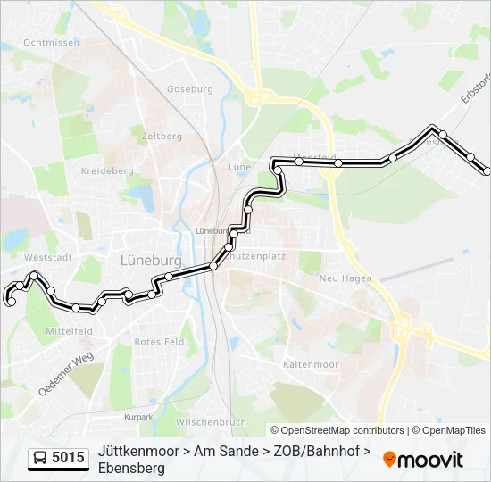 5015 Bus Line Map