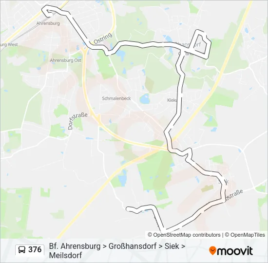 376 Bus Line Map