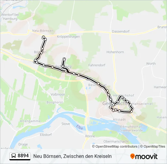 8894 Bus Line Map