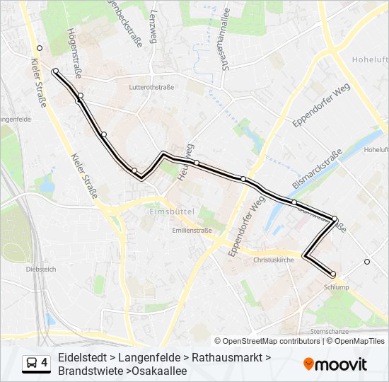 4 bus Line Map