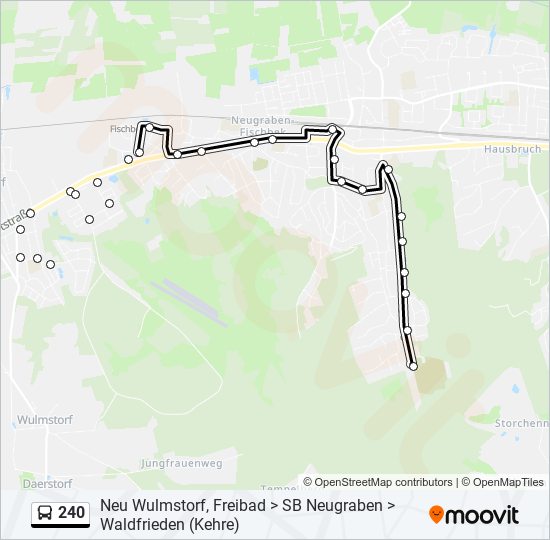 240 bus Line Map