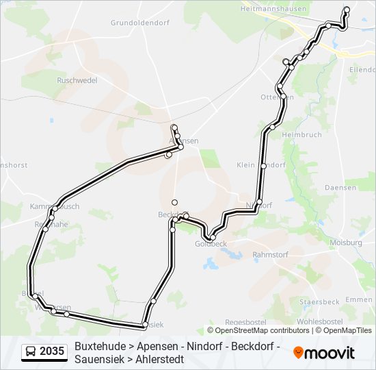 2035 bus Line Map