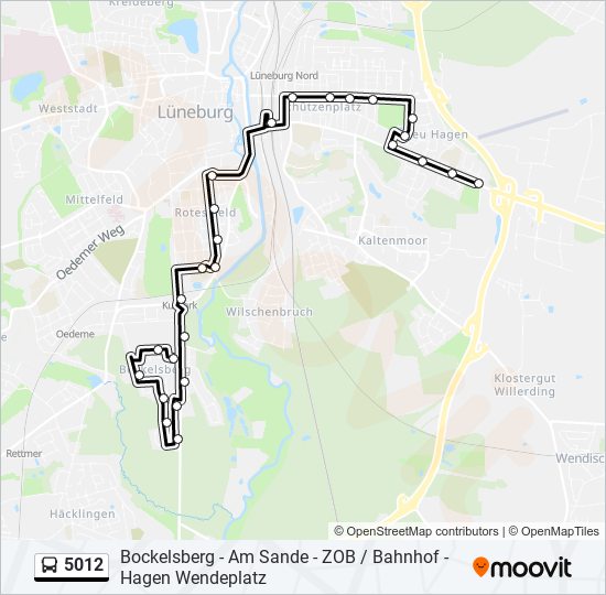 5012 bus Line Map