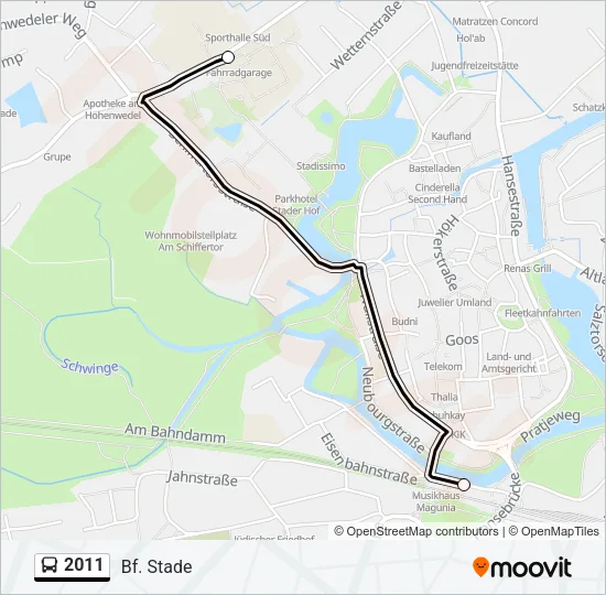 2011 Bus Line Map