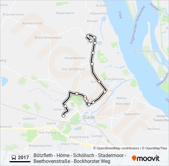 Автобус 2017: карта маршрута