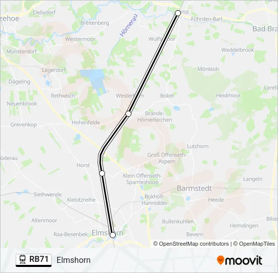 RB71 Train Line Map