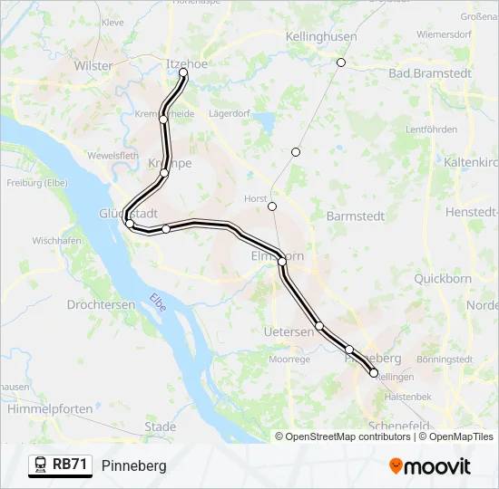 RB71 Train Line Map