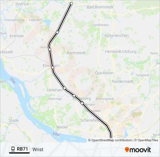 RB71 Train Line Map