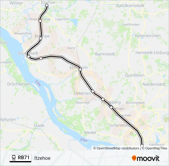 RB71 Train Line Map