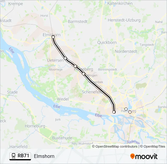 RB71 Train Line Map