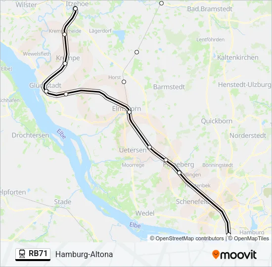 RB71 Train Line Map