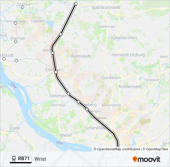 RB71 Train Line Map