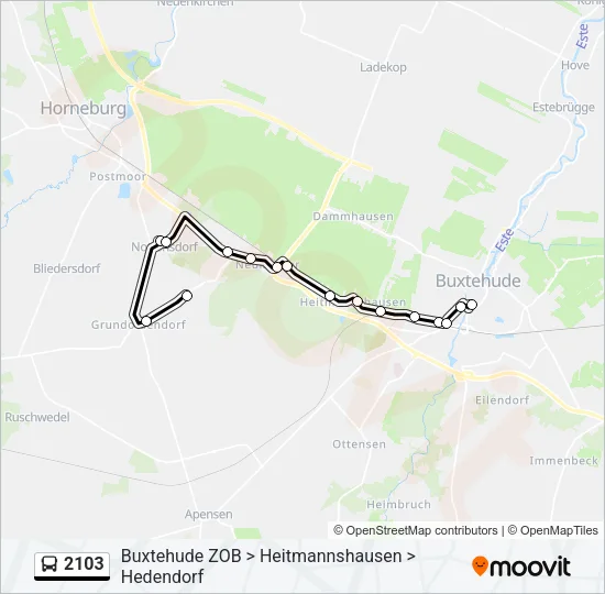 2103 Bus Line Map