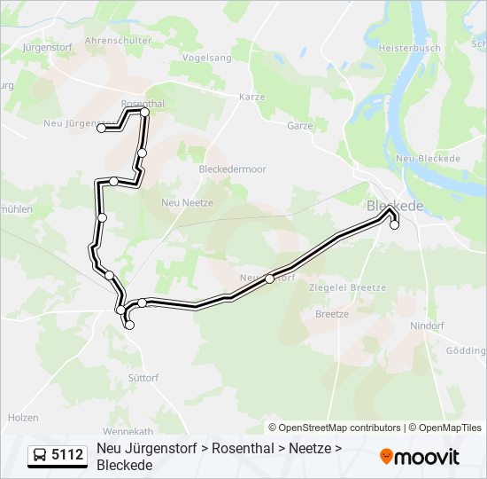 5112 bus Line Map