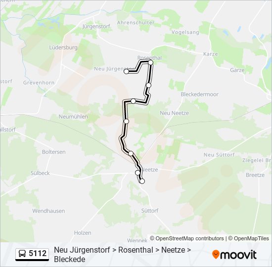 5112 bus Line Map