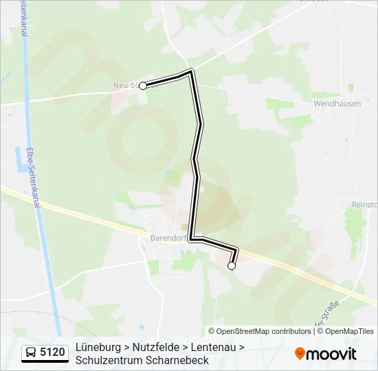 Автобус 5120: карта маршрута