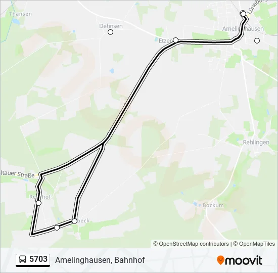5703 Bus Line Map