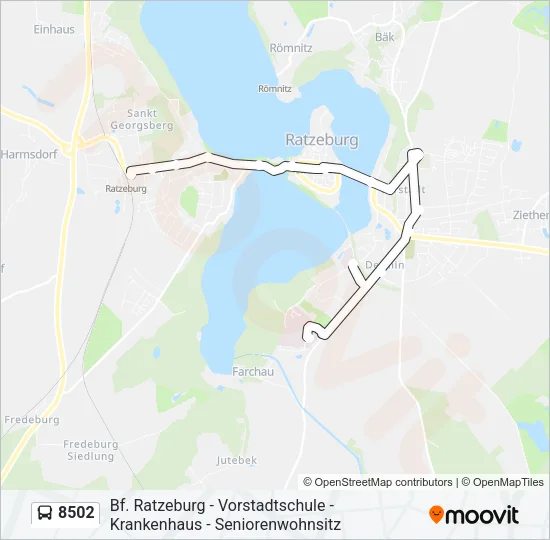 8502 Bus Line Map