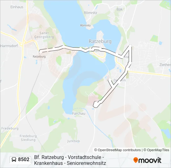 8502 Bus Line Map
