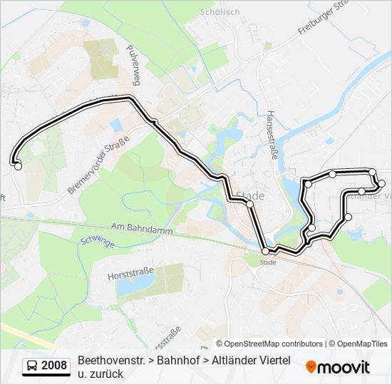 2008 bus Line Map